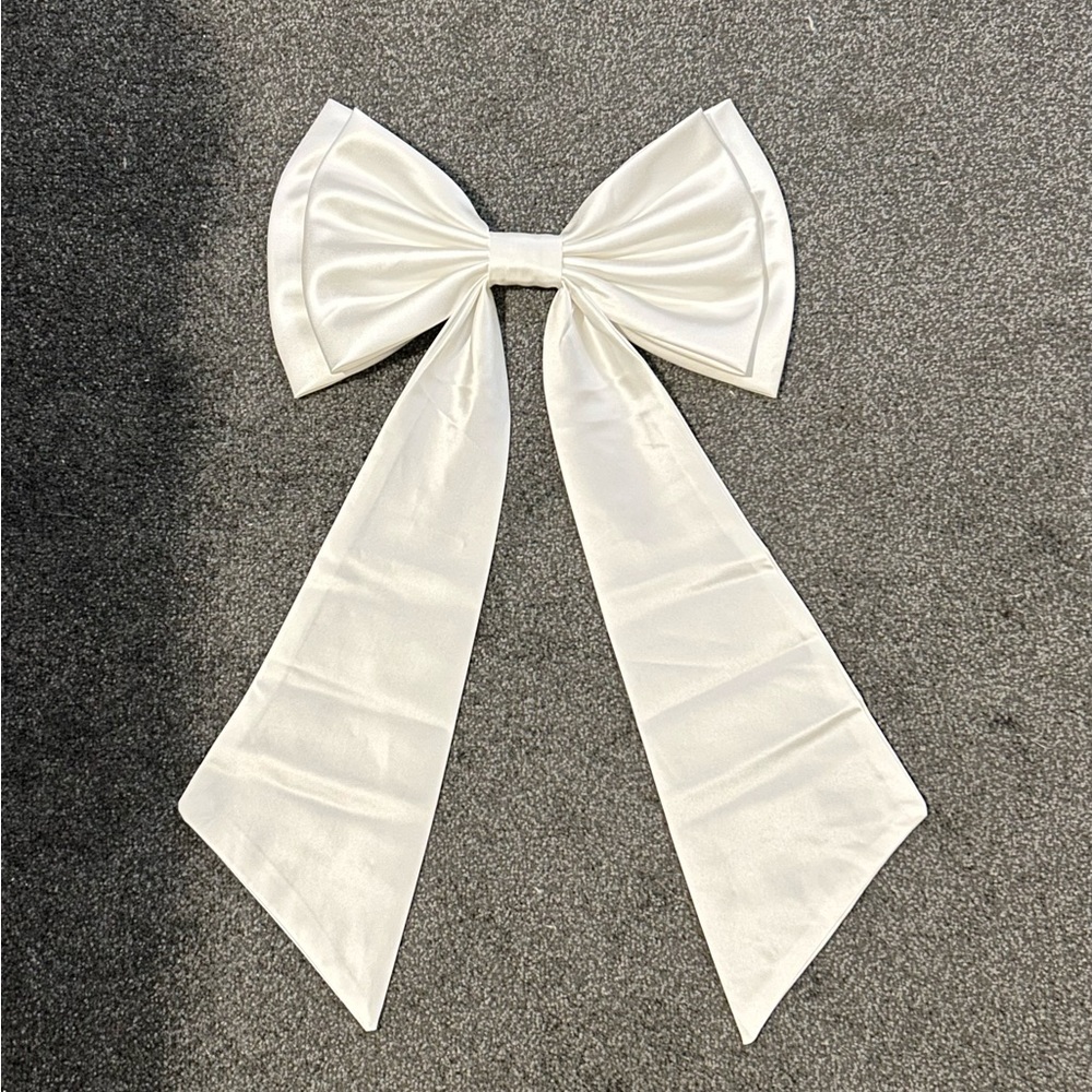 White Satin Bow for Dress- SOLD